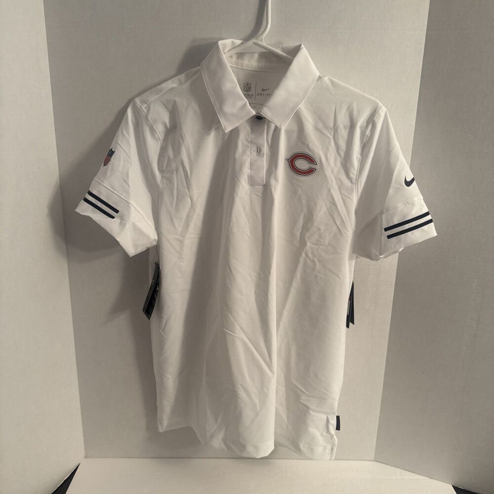 Chicago Bears NFL Football Nike Dri-Fit On Field Polo Shirt Women’s Large NWT